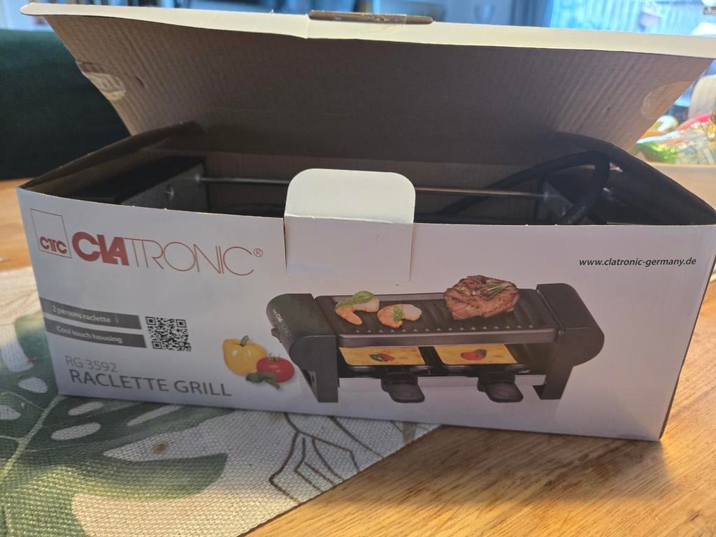 Clatronic RG 3592 Raclette Grill - 2 personen, Ophalen of Verzenden, Gebruikt, Minder dan 4 personen