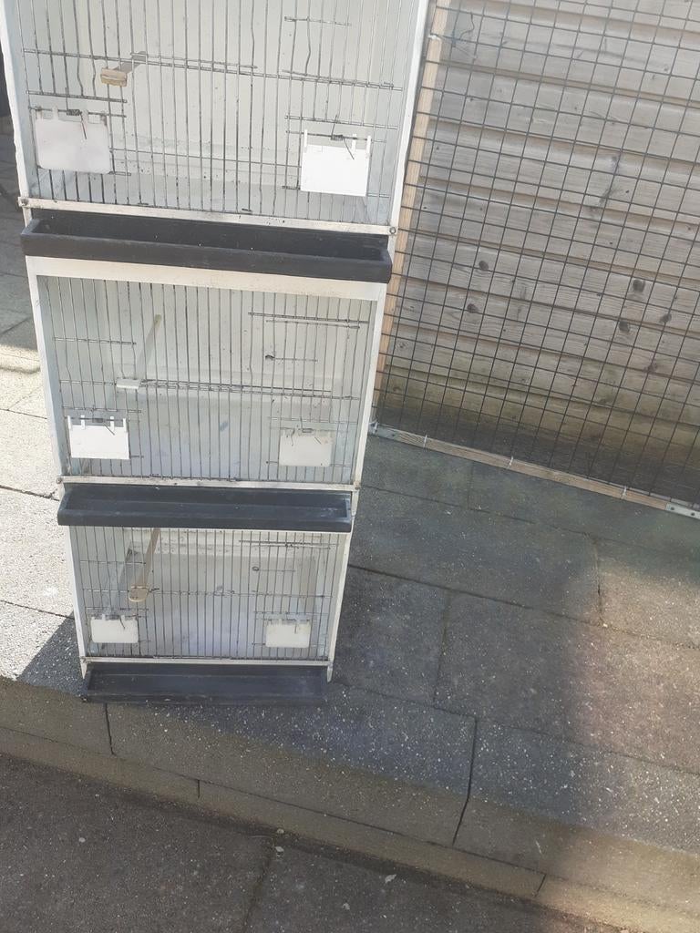 3 kweekkooien 40x36x32 met mors rand, Dieren en Toebehoren, Vogels | Hokken en Kooien, Ophalen, Hout, Broedkooi of Kweekkooi