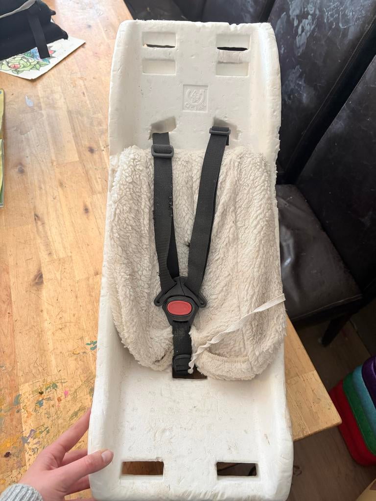 Bakfiets babyschaal met gordel en zachte bekleding, Kinderen en Baby's, Gebruikt, Overige methoden, Ophalen, 0 t/m 10 kg