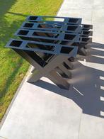 Nieuwe mat zwarte gepoedercoate tafelpoten, Tafelpoot, 50 tot 100 cm, Rond, Nieuw