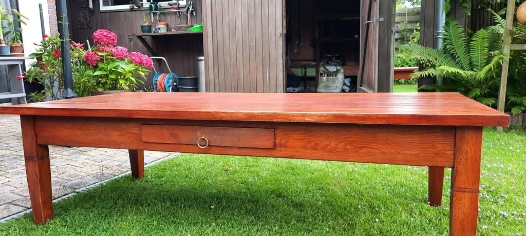 Kersenhouten salontafel, Huis en Inrichting, Tafels | Salontafels, Ophalen, Gebruikt, 50 tot 75 cm, 50 tot 100 cm