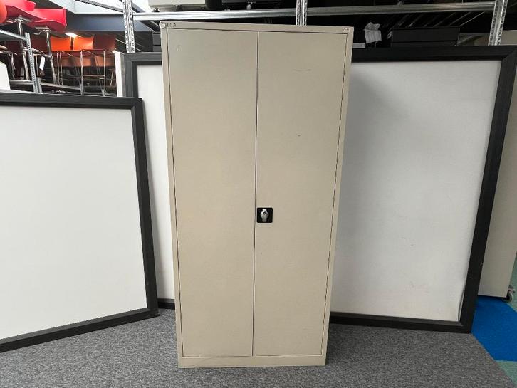 Draaideurkast van 194,5x92x42 cm (Licht grijs), Huis en Inrichting, Kasten | Lockerkasten, Gebruikt, Ophalen of Verzenden