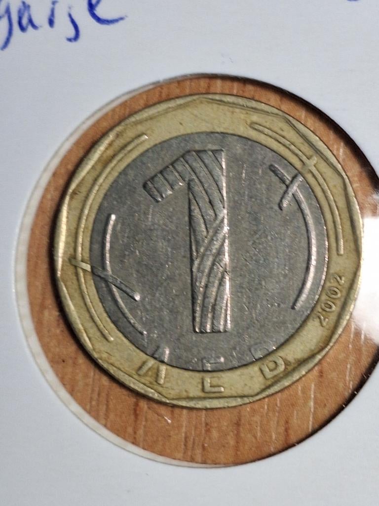 BULGARIJE 1 lev 2002 (#212), Ophalen of Verzenden, Bulgarije, Losse munt