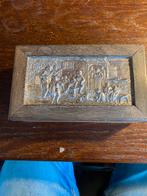 Kistje met zilveren plaat er op, Ophalen of Verzenden, Zilver