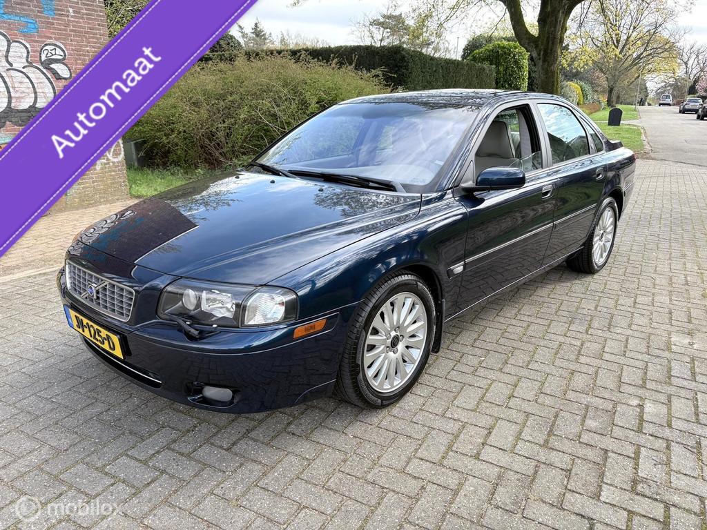 Volvo S80 2.9 T6 Exclusive | AUT | 272PK | CRUISE | TREKH. |, Auto's, Beige, Blauw, 2922 cc, Leder