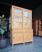 Smalle Buffetkast | Stoere Greeploze Servieskast Teak #2703, Huis en Inrichting, Kasten | Buffetkasten, Niet ingevuld, Gebruikt