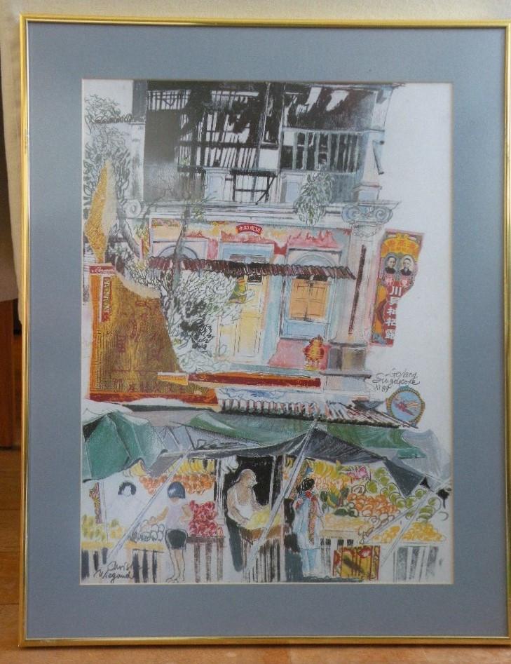 Prints, 2 stuks.  46 x 59 Cm., Huis en Inrichting, 50 tot 75 cm, Overige typen, Ophalen of Verzenden, Zo goed als nieuw