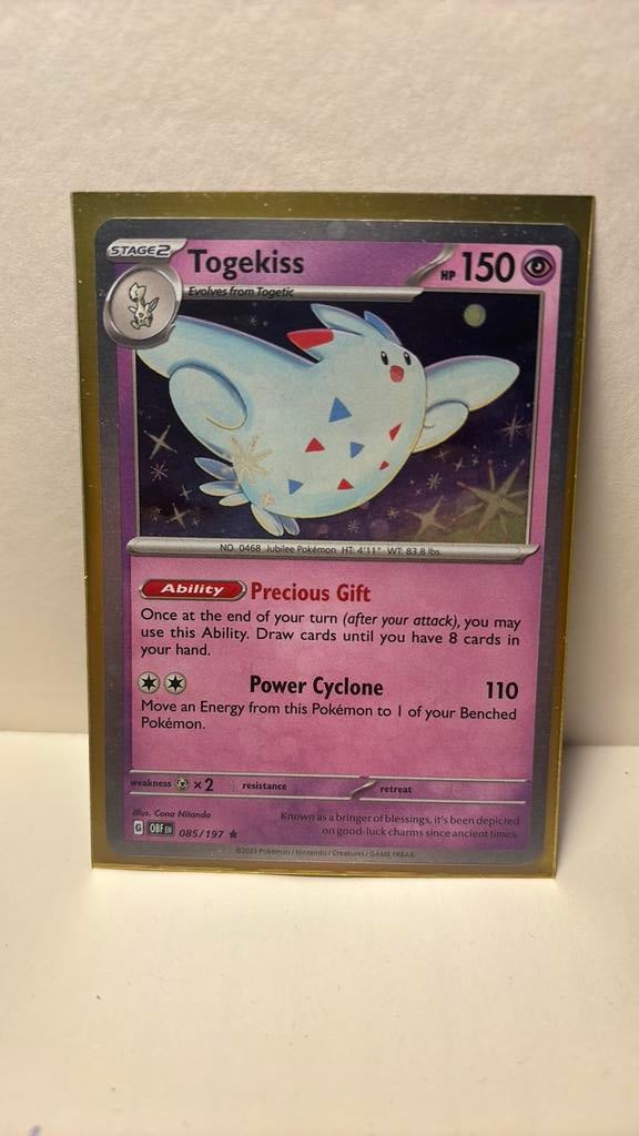Togekiss 085/197 obsidian flames holo pokemon kaart, Ophalen of Verzenden, Nieuw, Boosterbox