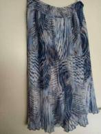 mooie blauwe plissérok maat 42, Blauw, Maat 42/44 (L), Nieuw, Ophalen of Verzenden