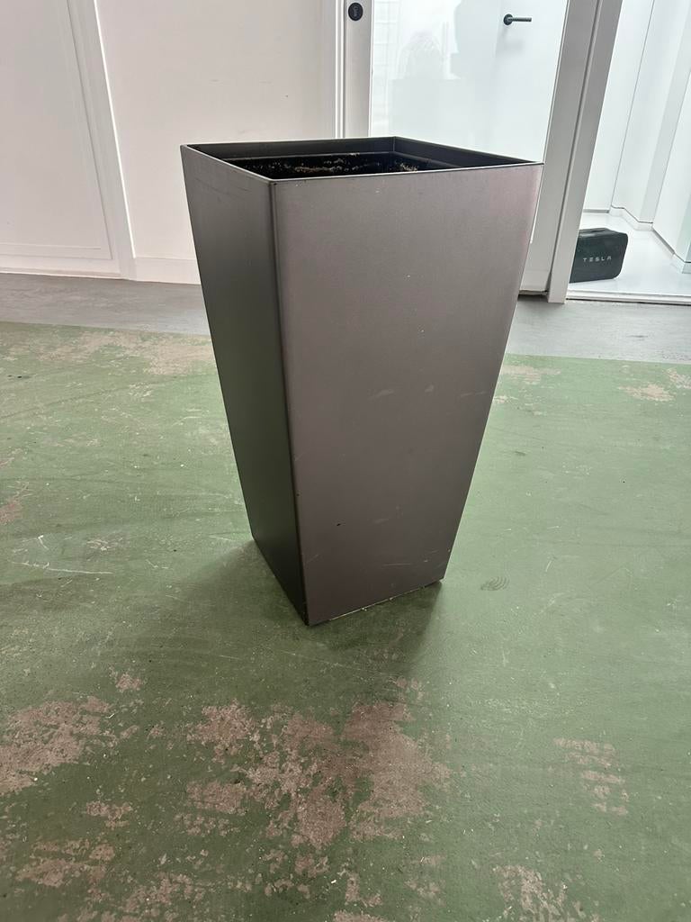 Bloempot / bak 75x40 grijs, Tuin en Terras, Ophalen, Zo goed als nieuw, Rond, Kunststof