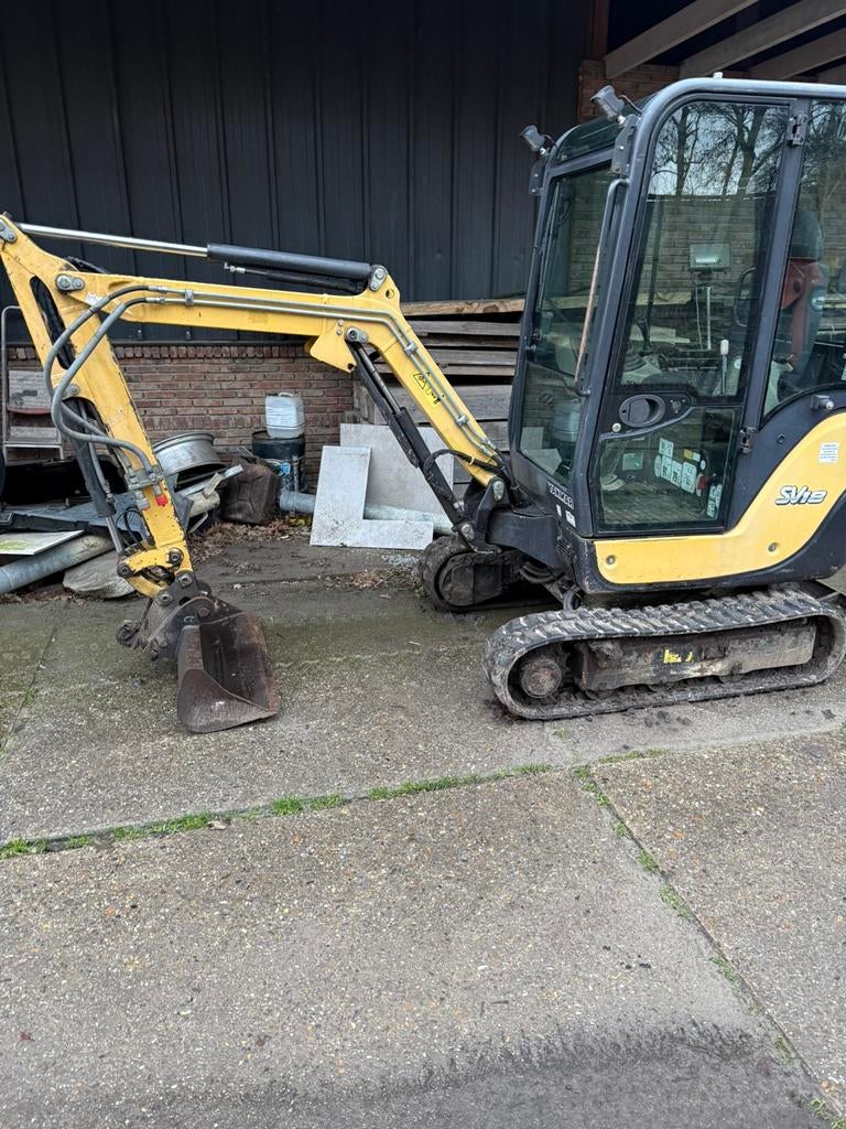 Yanmar sv 18 minigraver, Ophalen, Graafmachine