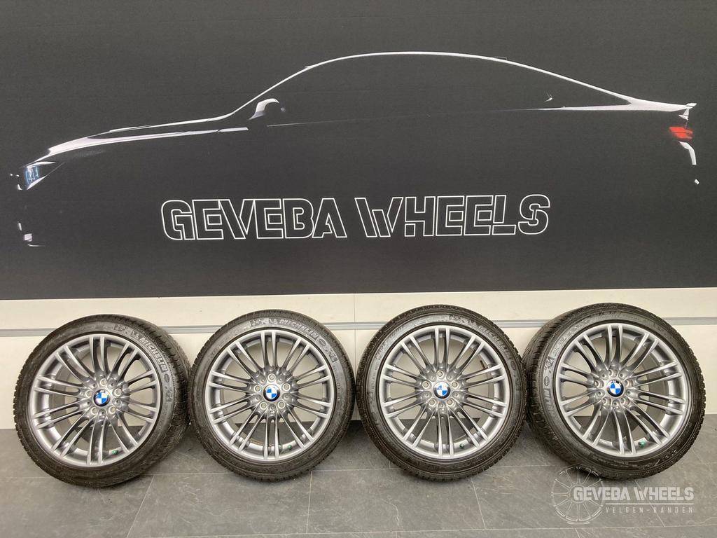 18” originele BMW M3 e92 velgen + winterbanden 219M 5x120, 18 inch, -, -, Banden en Velgen