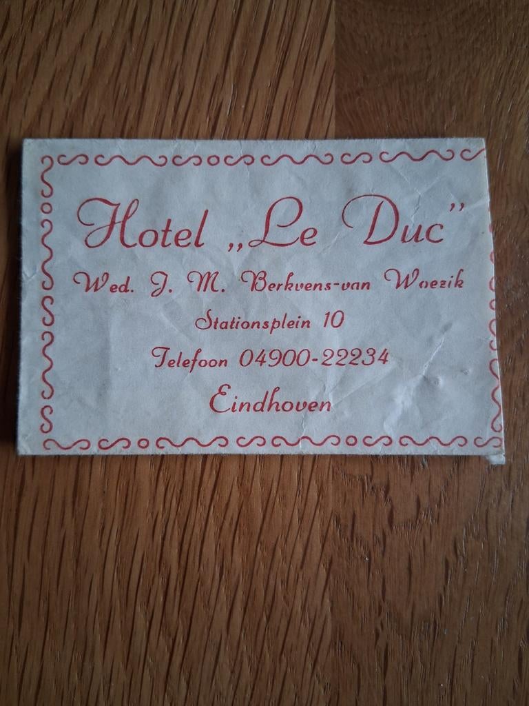 Suikerzakje #481 Le Duc Eindhoven, Verzenden, Nederland