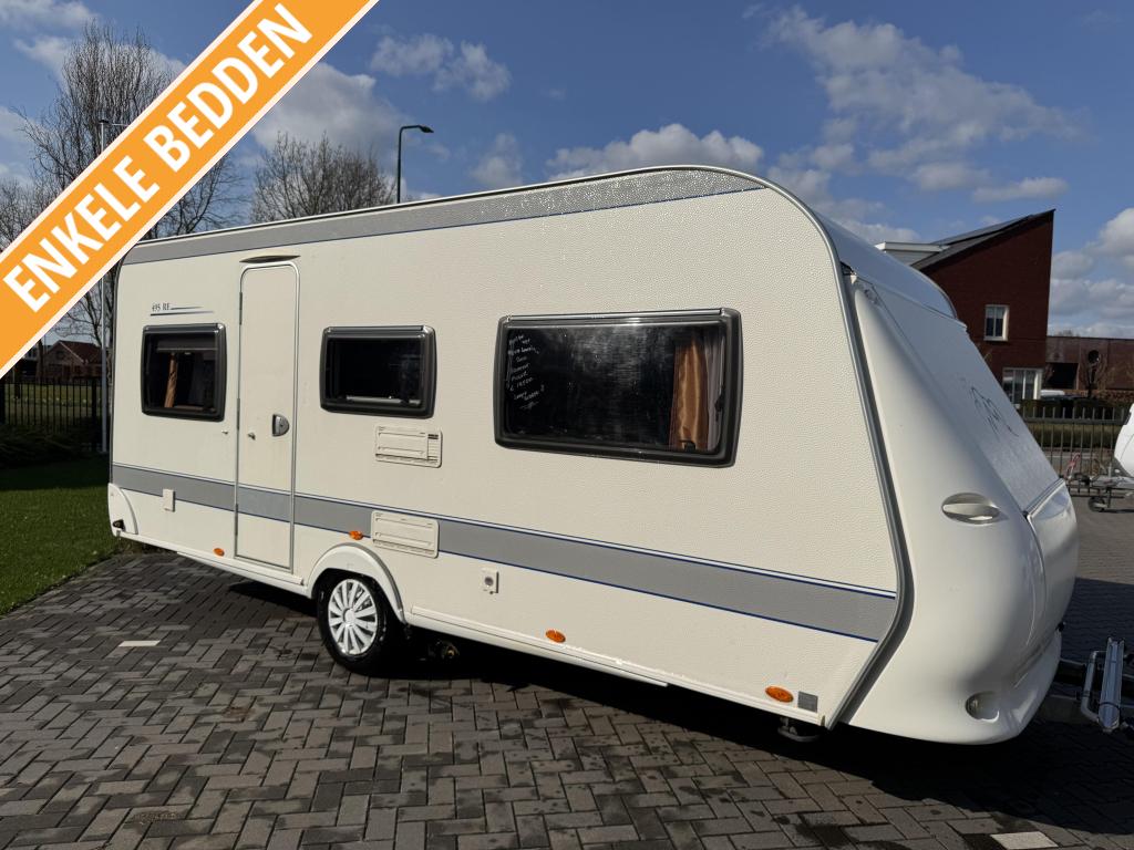 Hobby De Luxe 495 UL / aparte bedden / mover / voortent, Caravans en Kamperen, Rondzit, Hobby, Schokbreker, Bedrijf