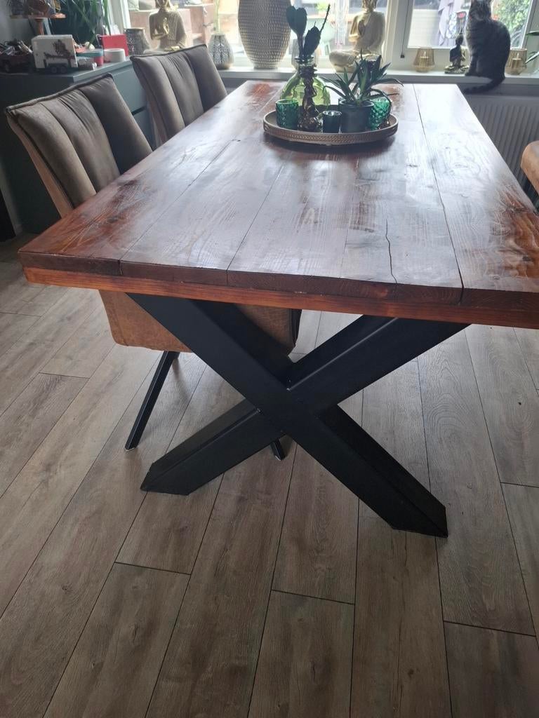 Eetkamertafel 190x94 cm, Huis en Inrichting, Tafels | Eettafels, Gebruikt, 50 tot 100 cm, 150 tot 200 cm, Vier personen