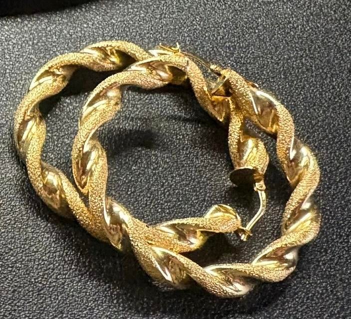 Graziella wokkel oorbellen 18 karaat, Sieraden, Tassen en Uiterlijk, Oorbellen, Ophalen of Verzenden, Zo goed als nieuw, Goud