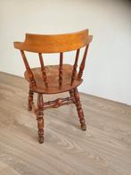 Set van 6 degelijke retro houten eetkamerstoelen, Gebruikt, Bruin, Ophalen of Verzenden, Vijf, Zes of meer stoelen