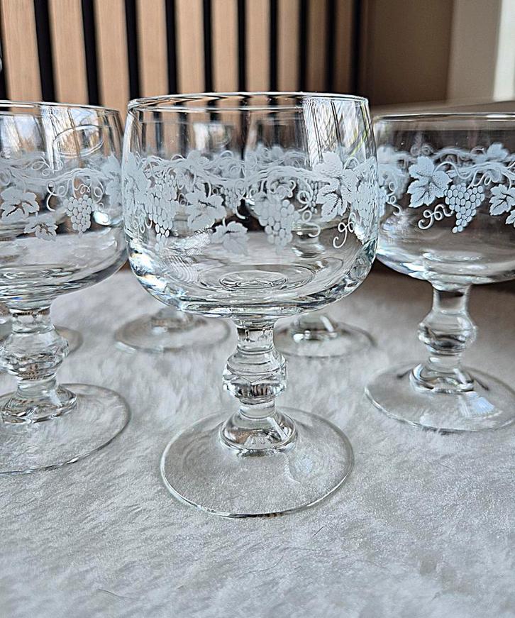 6 Luminarc Sarment moezelglas wijnglazen, Verzamelen, Glas en Borrelglaasjes, Zo goed als nieuw, Overige typen, Ophalen of Verzenden