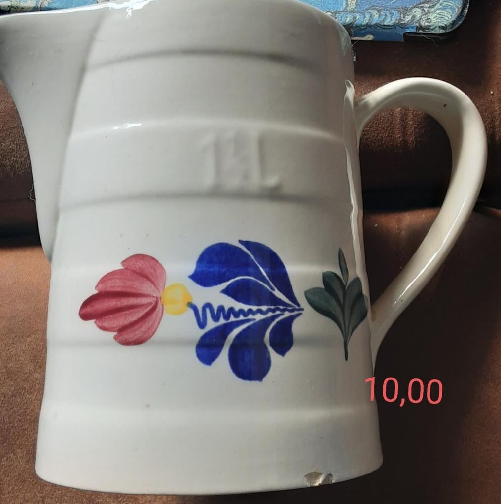 Boerenbont  melkkan 1 ltr  10,00 excl porto, Antiek en Kunst, Ophalen of Verzenden