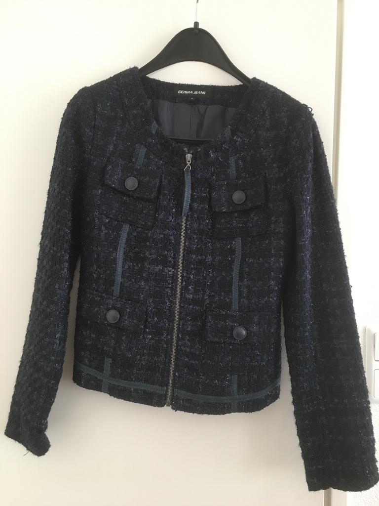 Nieuw blauw Geisha Jeans blazer/jasje, maat S., Ophalen of Verzenden, Nieuw, Maat 36 (S), Blauw