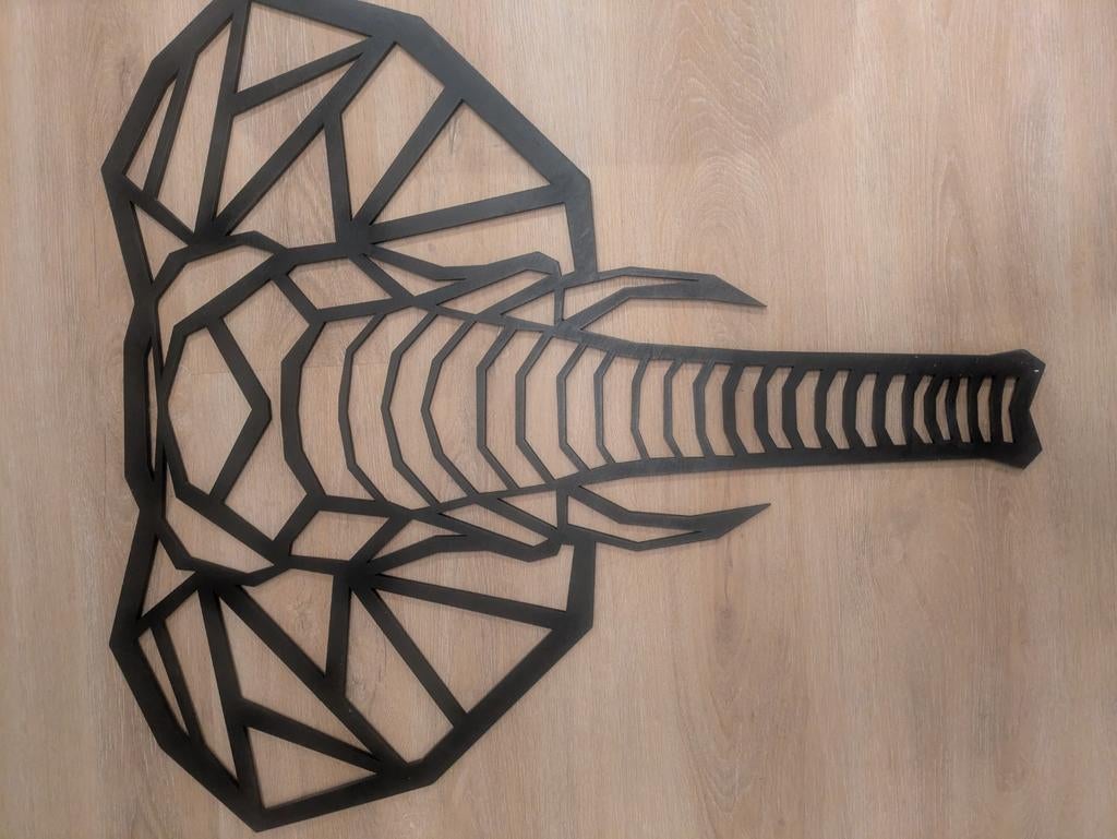 geometrische olifant wanddecoratie, Ophalen