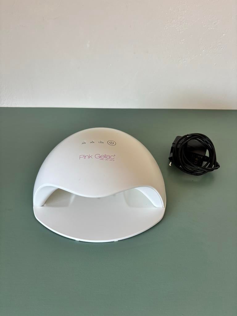 Pink Gellac Pro LED Lamp - UV lamp voor gellak, Sieraden, Tassen en Uiterlijk, Uiterlijk | Cosmetica en Make-up, Wit, Ophalen of Verzenden