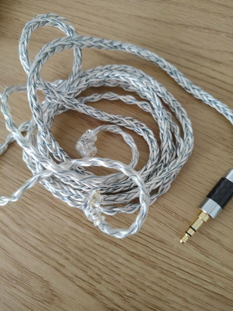 Gevlochten audiokabel met 3.5mm jack, Ophalen of Verzenden, Gebruikt, Minder dan 2 meter, Overige kabels