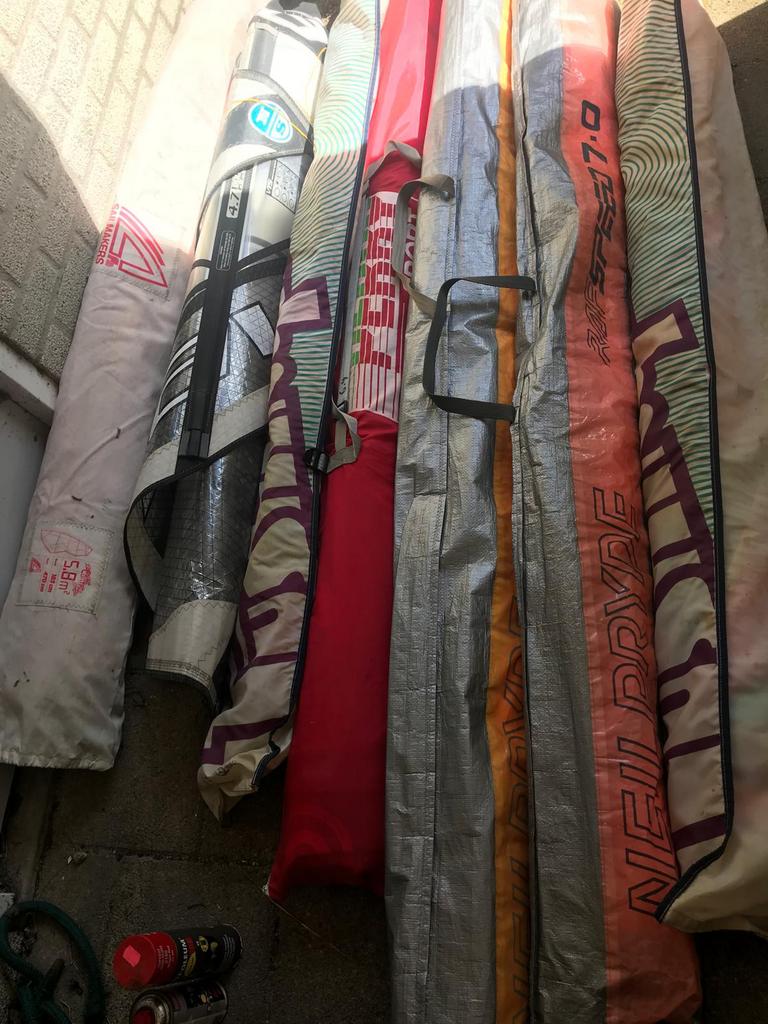 Windsurf zeilen extra benodigdheden!, Watersport en Boten, Windsurfen, Ophalen, Gebruikt, Zeil, Minder dan 5 m²