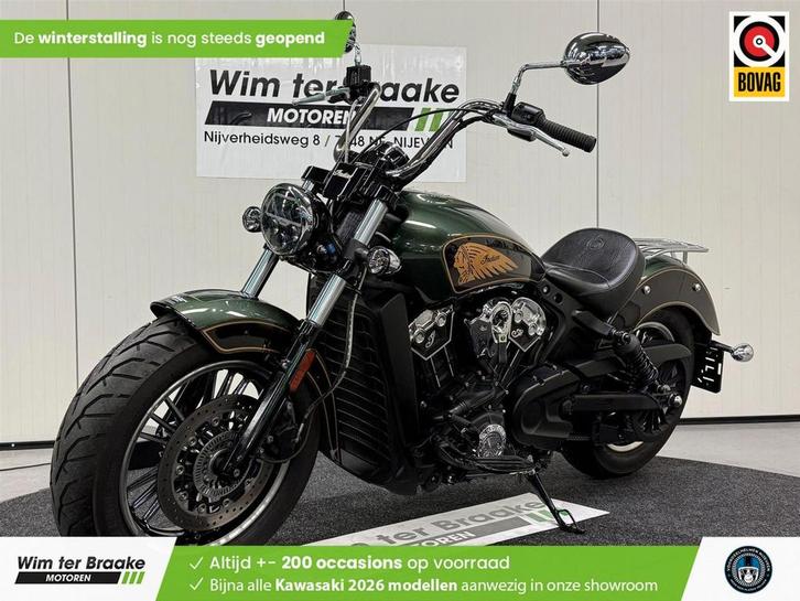 Indian Scout ABS (bj 2022) 4,318 km, Motoren, Motoren | Overige merken, Bedrijf, Chopper, meer dan 35 kW, 2 cilinders, Motorrijbewijs A