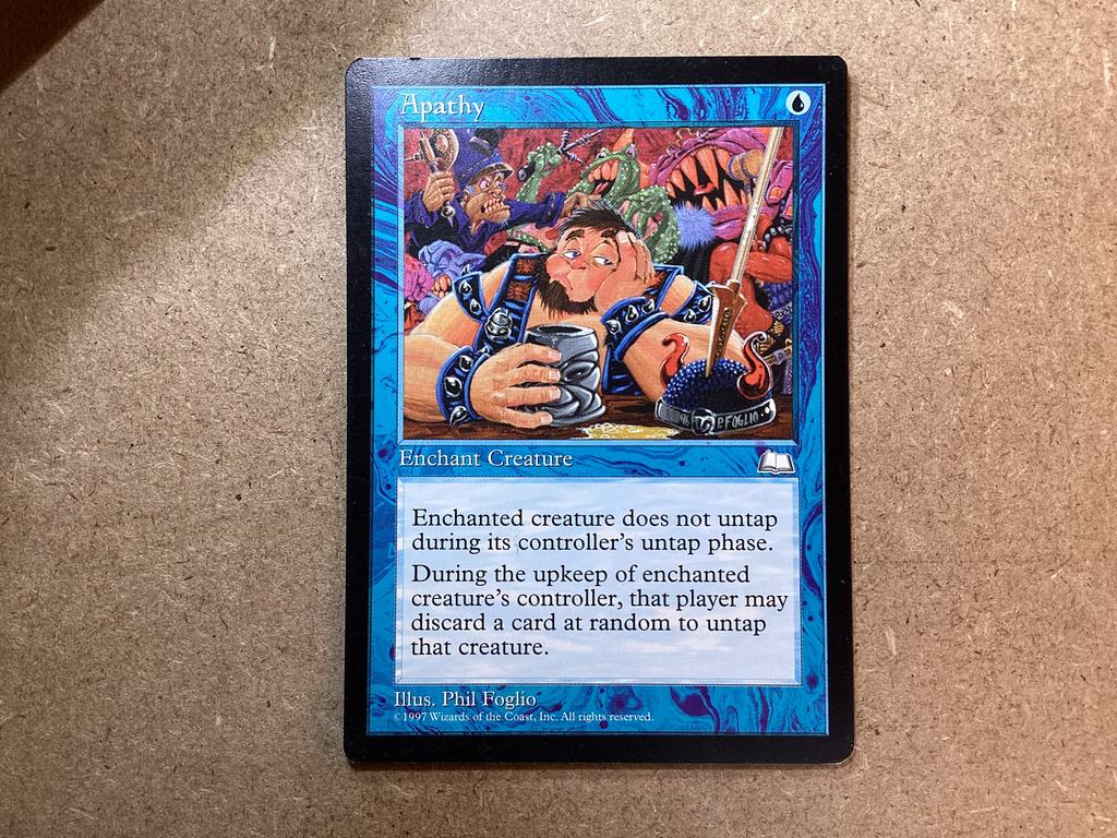 1x Apathy (Excellent), Ophalen of Verzenden, Zo goed als nieuw, Losse kaart