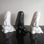 3 Droopy honden Basset Hounds zwart - wit '80, Ophalen of Verzenden, Zo goed als nieuw, Overige typen