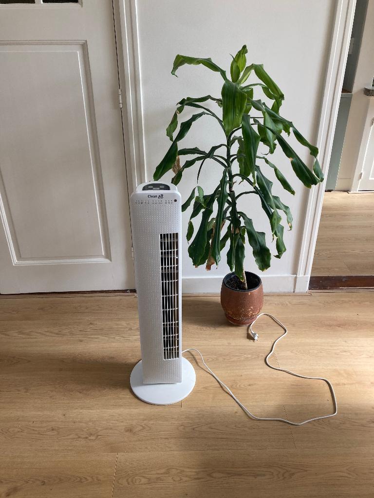 Ventilator met ionizer (Clean Air Optima), Ophalen, Ventilator met afstandsbediening, Zo goed als nieuw, Statiefventilator