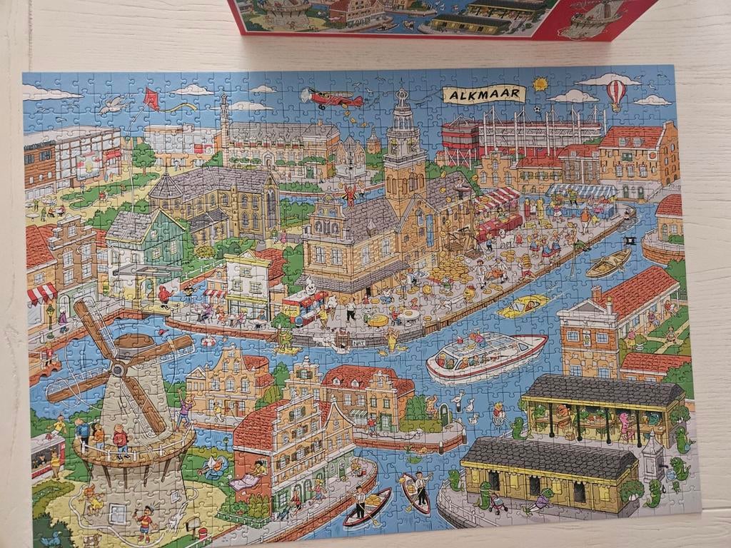 Alkmaar puzzel, Ophalen, 500 t/m 1500 stukjes, Zo goed als nieuw