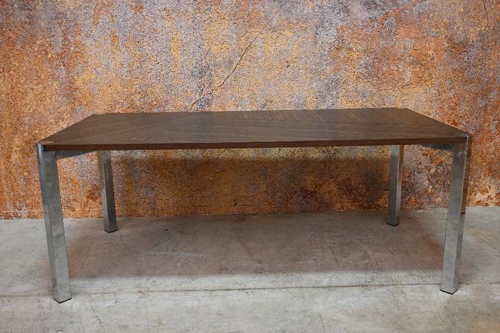 ZGANieuw unieke design eetkamertafel van Harvink, Huis en Inrichting, Tafels | Eettafels, Zo goed als nieuw, 50 tot 100 cm, 150 tot 200 cm