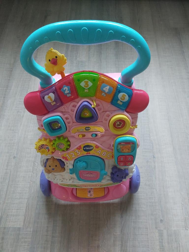 VTech 2 in 1 Baby Walker Roze, Kinderen en Baby's, Speelgoed | Vtech, Ophalen, Zo goed als nieuw, 6 maanden tot 2 jaar