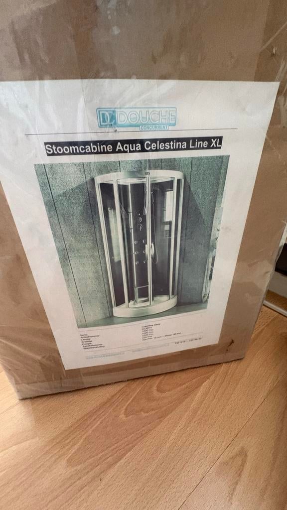 Stoomcabine Aqua Celestina Line XL, Ophalen, Nieuw, Glas, Douche
