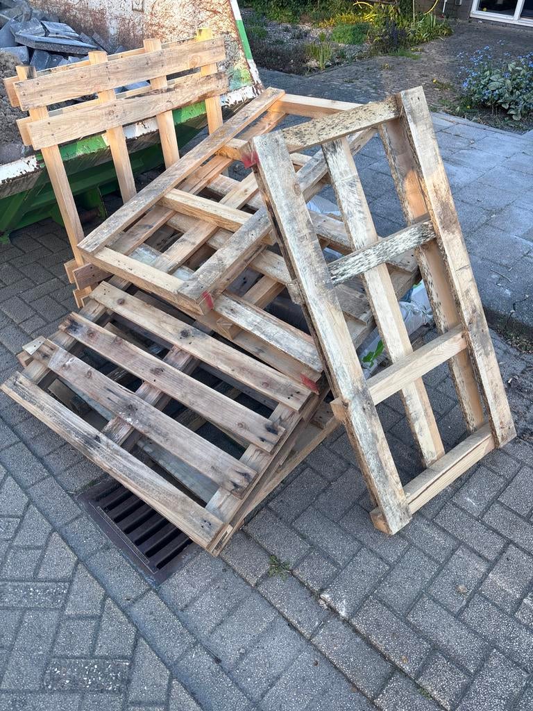 Gratis wegwerp pallets, Doe-het-zelf en Verbouw, Hout en Planken, Ophalen, Gebruikt, Pallet, Minder dan 200 cm