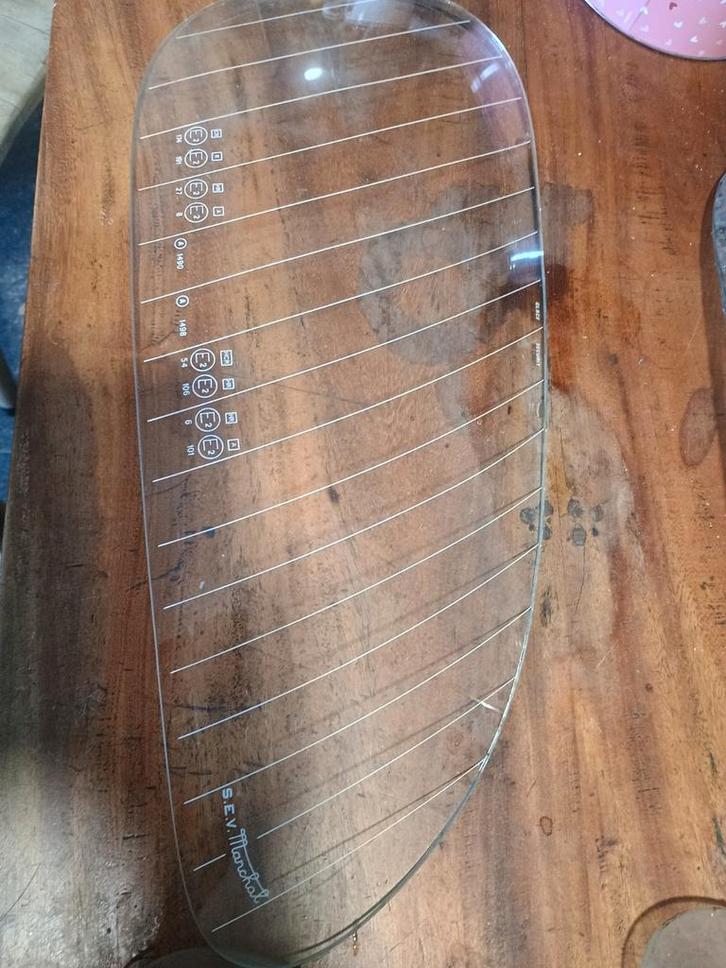 Citroën DS Snoek Koplamp Glazen - SEV Marchal & Cibie, Auto-onderdelen, Verlichting, Citroën, Oldtimer onderdelen, Gebruikt, Ophalen of Verzenden