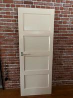 Paneeldeur, deur,  binnendeur met 4 panelen, 200x76,5 cm, Ophalen, Gebruikt, 80 tot 100 cm, Binnendeur