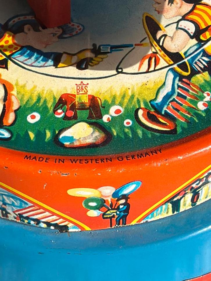 Antieke carrousel Made in Western Germany, Antiek en Kunst, Antiek | Speelgoed, Ophalen of Verzenden