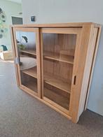 GRATIS AF TE HALEN Dressoir/vitrinekast massief hout., Ophalen, Zo goed als nieuw, 25 tot 50 cm, 150 tot 200 cm
