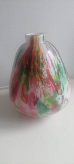 Fidrio Vaas - Kleurrijk Glas, Huis en Inrichting, Overige kleuren, Ophalen of Verzenden, Minder dan 50 cm, Glas