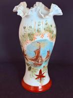 Opaline vaas antiek 1900/1920, Ophalen of Verzenden