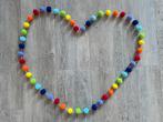 Pompom slinger regenboog kleurtjes, Ophalen of Verzenden, Nieuw, Wanddecoratie