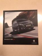 Peugeot 208 gti brochure, Peugeot, Ophalen of Verzenden, Zo goed als nieuw