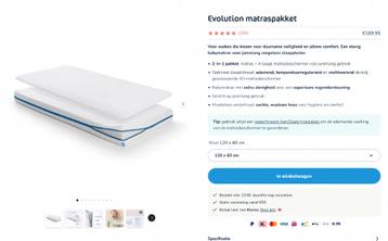 Evolution babymatras + 3D-matrasbeschermer – Topkwaliteit beschikbaar voor biedingen