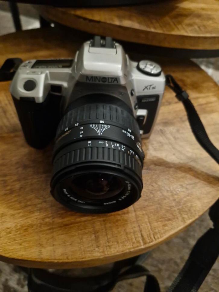 Minolta XTsi Camera met Opbergetui - Weinig Gebruikt, Audio, Tv en Foto, Fotocamera's Analoog, Ophalen of Verzenden