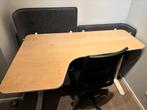 IKEA Bekant 160x110 met akoestische panels, Ophalen, In hoogte verstelbaar, Zo goed als nieuw, Bureau