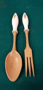 slabestek hout met porseleinen handvat, Ophalen of Verzenden