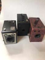 3 oude box camera’s, Audio, Tv en Foto, Fotocamera's Analoog, Spiegelreflex, Gebruikt, Ophalen of Verzenden, Overige Merken